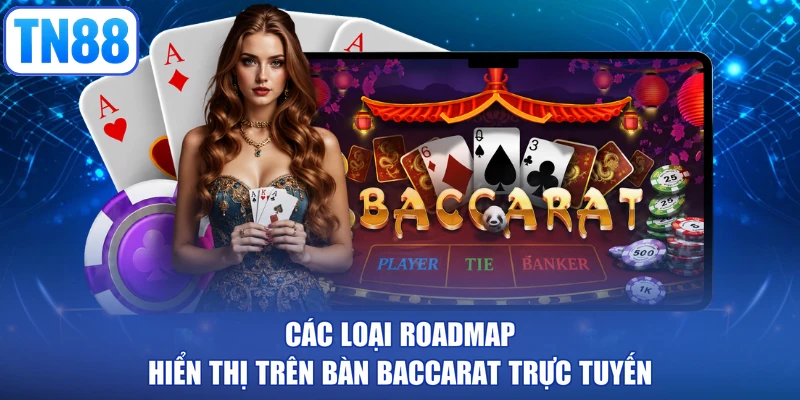 Các loại roadmap hiển thị trên bàn baccarat trực tuyến