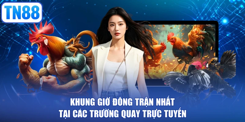Khung giờ đông trận nhất tại các trường quay trực tuyến
