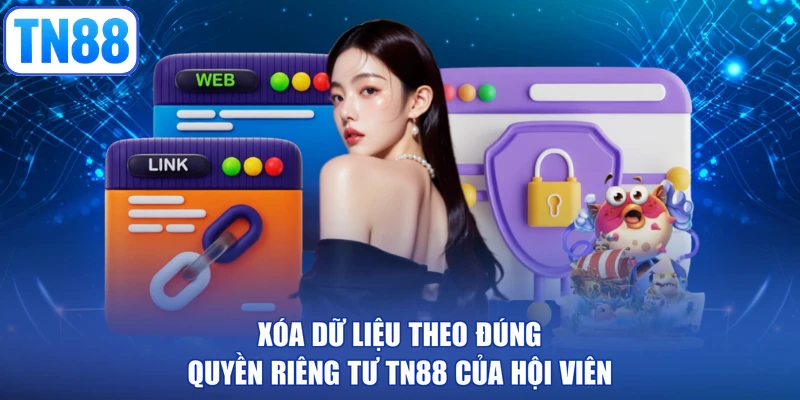 Xóa dữ liệu theo đúng quyền riêng tư TN88 của hội viên